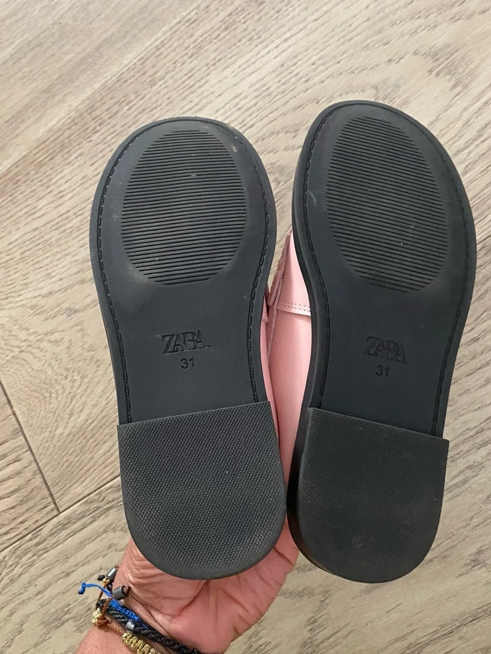 Zara x Disney Pink and White Kids Mickey Loafers